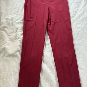 Theory Deep Red Trousers